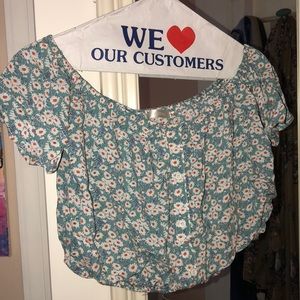 Floral crop top